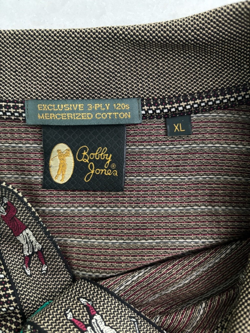 Bobby Jones Golf Shirt, Size XL - Picture 3 of 6